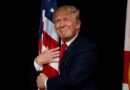 Trump Hugs the Flag